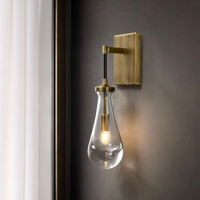 Бра DeLight Collection Raindrop MT9093-1W brushed gold