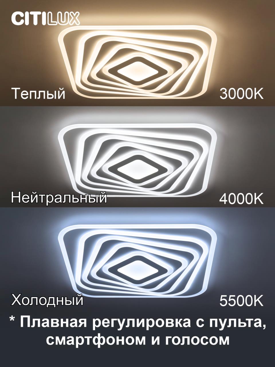 Потолочный светильник Citilux Триест Смарт CL737A45E