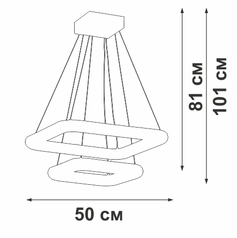 Подвесная люстра Vitaluce V2544DT-0/2S