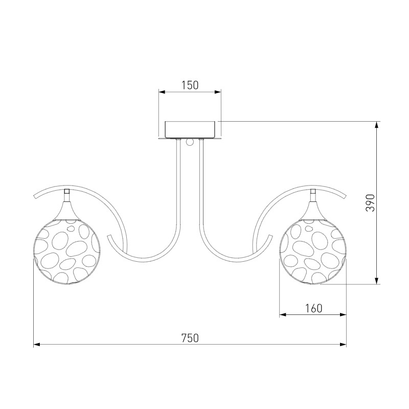 Потолочная люстра Eurosvet Clio 70102/6 серебро