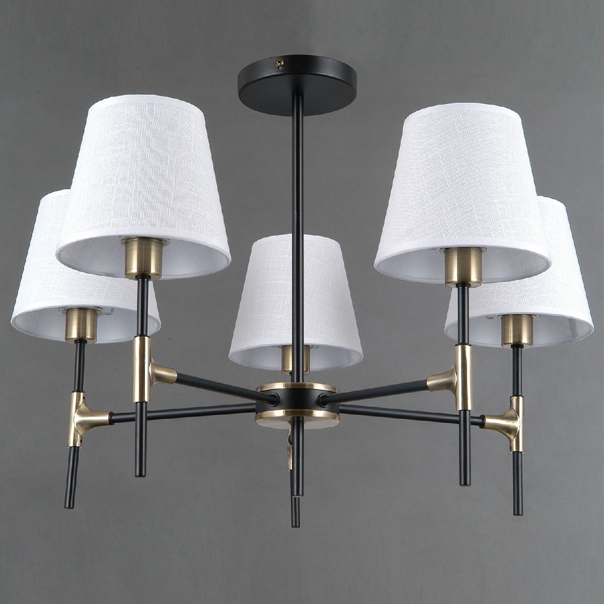 Люстра на штанге Illumico IL0185-5CSQ-24 BK AB CASTOR