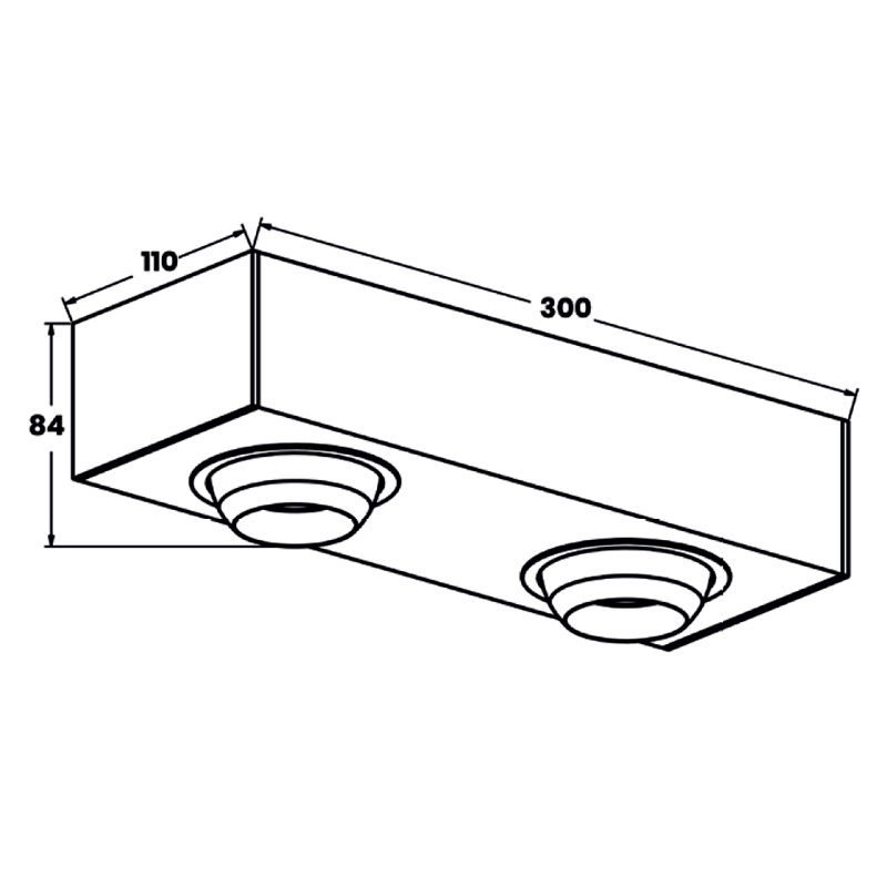 Потолочный светильник Zumaline MAC SL ACGU10-143