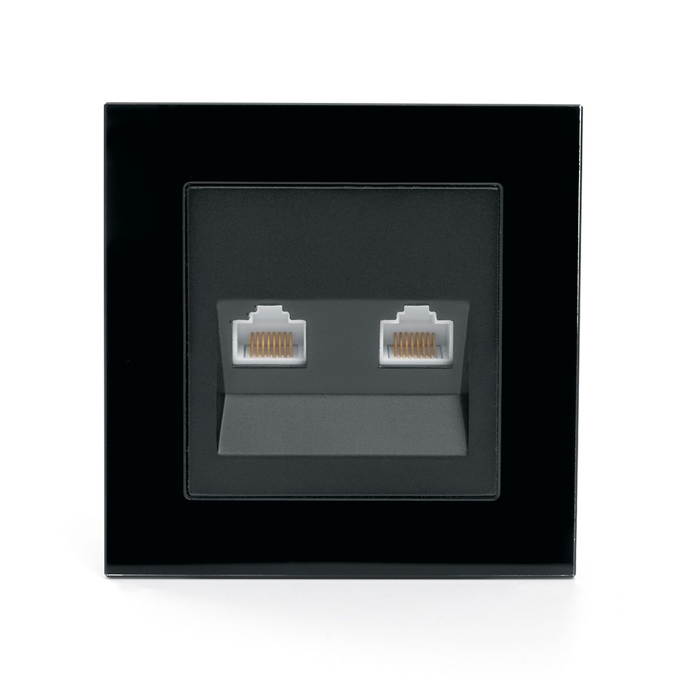 Розетка компьютерная 2-местная RJ-45 Stekker Катрин GLS00-7006-05 39509