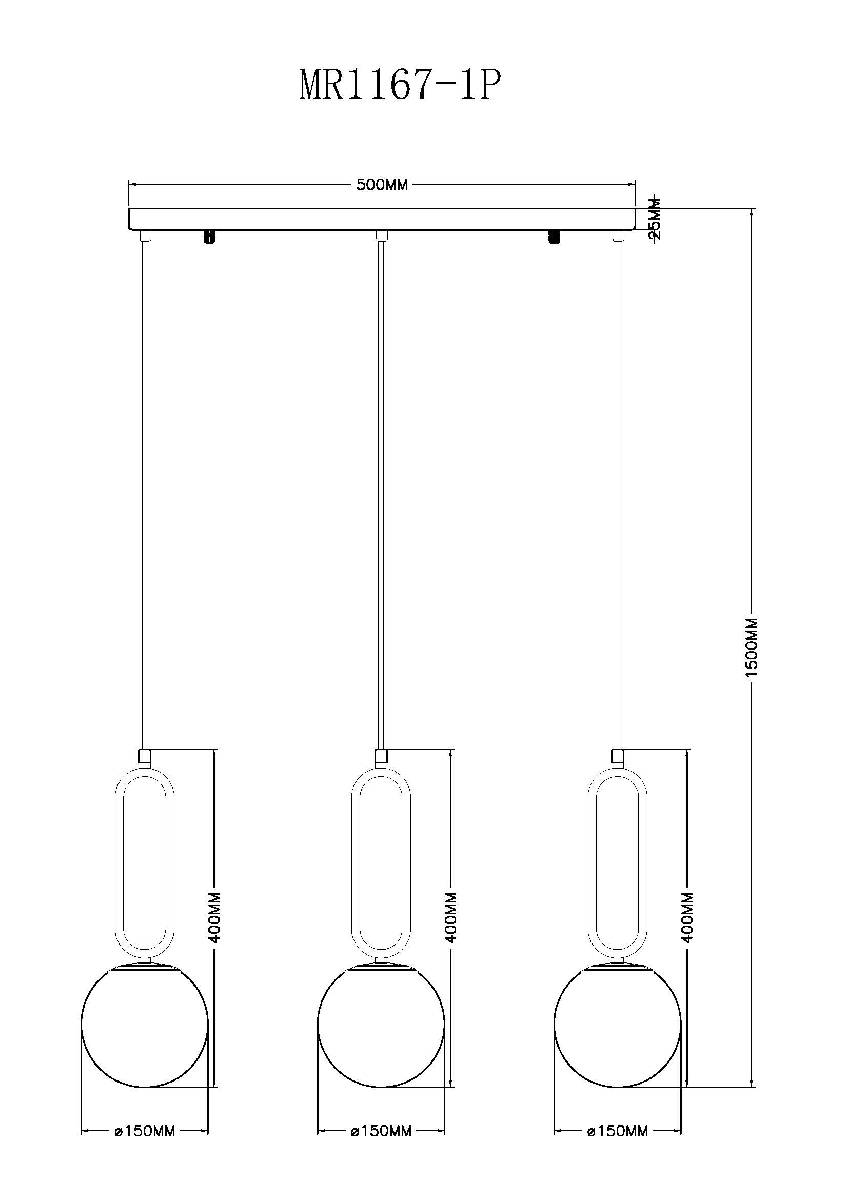 Подвесной светильник Myfar Pierre MR1167-1P