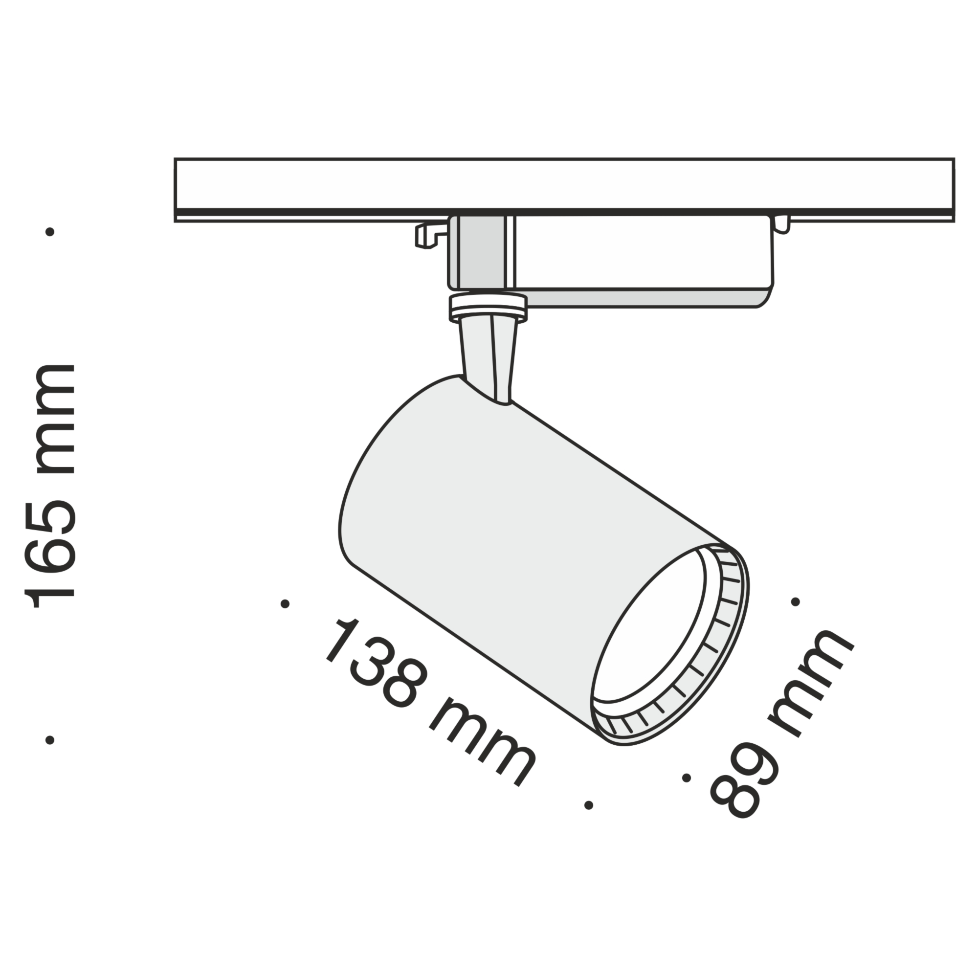 Трековый светодиодный светильник Maytoni Track TR003-1-17W4K-B