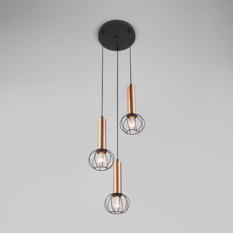 Подвесной светильник Eurosvet 50178/3 черный/бронза