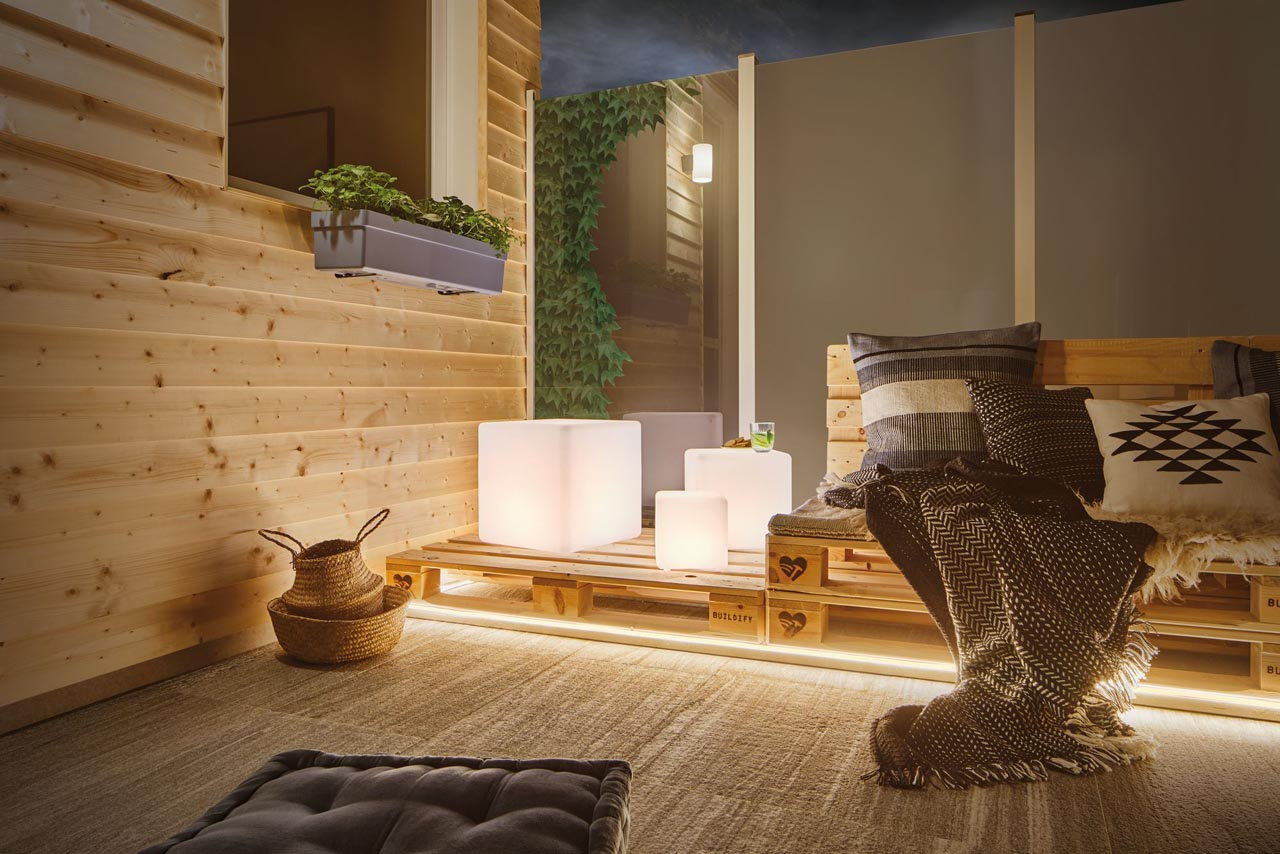 Уличный светодиодный светильник Paulmann Lichtobjekt Cube 94180