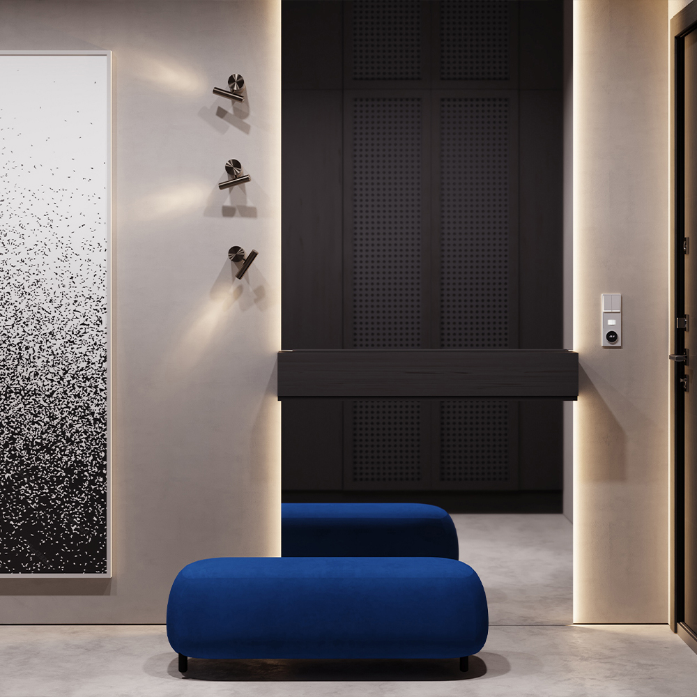 Клавиши для выключателя/переключателя двухклавишного с подсветкой Voltum S70 (серый) VLS000416