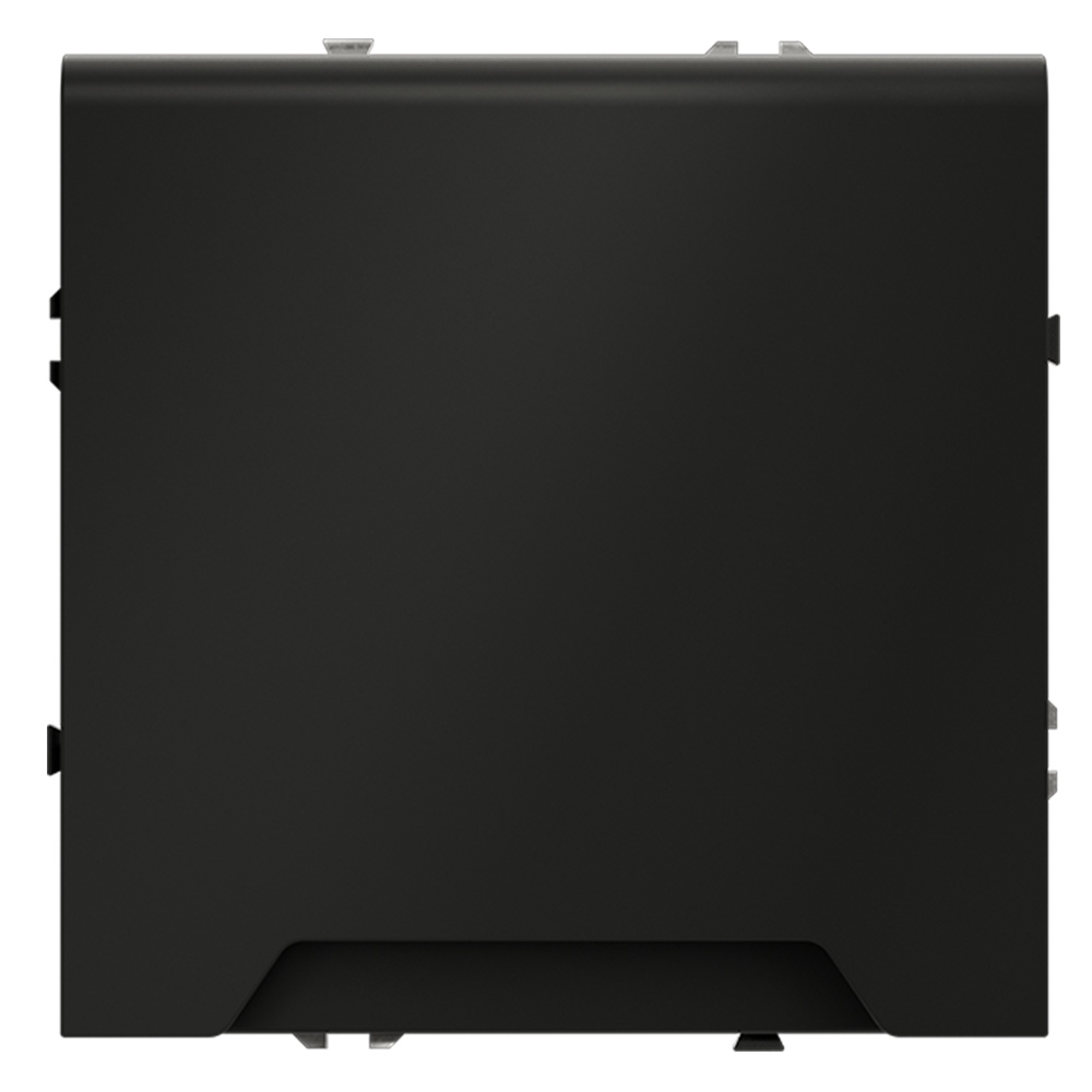 Розетка с защитными шторками и крышкой Voltum S70 VLS040308 (черный матовый)