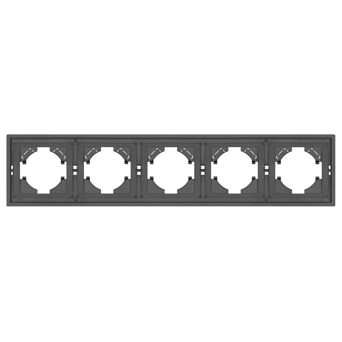 Рамка пластиковая на 5 постов Arlight FRM-TENDO-SFPL-5-GR 054659