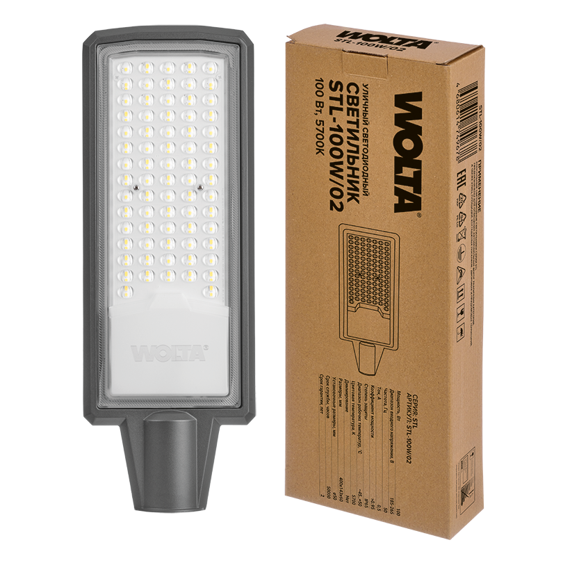 Уличный консольный светильник WOLTA STL-100W/02