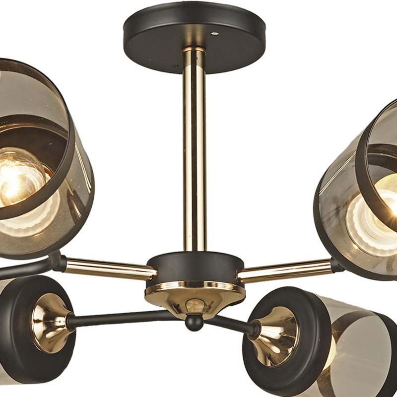 Люстра на штанге Reluce 03592-0.3-6 FGD+BK