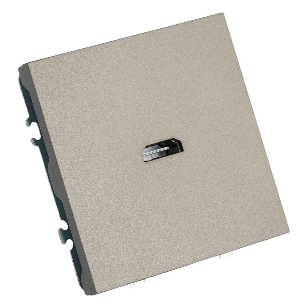 Розетка HDMI 2.0 Type A (механизм) Stekker Эмили RST00-5118-09 антрацит soft touch 50168