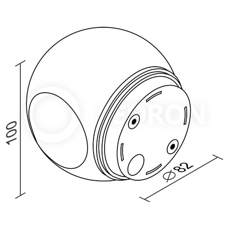 Уличный настенный светильник Elvan GW-161A/2-6W-NH-Bk
