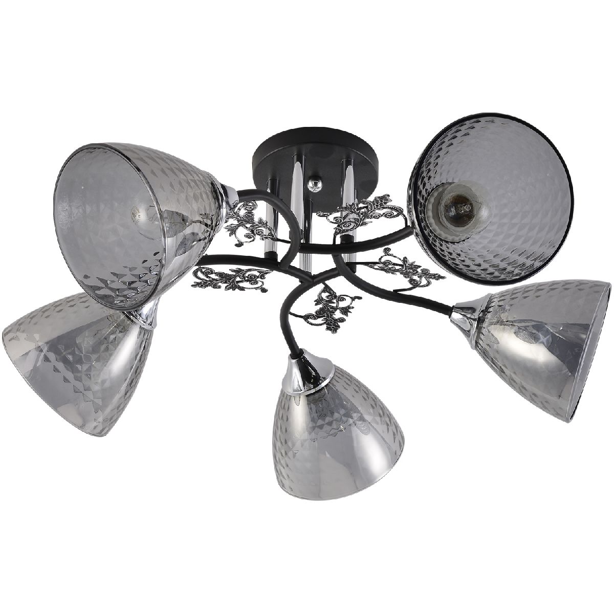 Потолочная люстра Reluce 01525-0.3-05 BK+CR