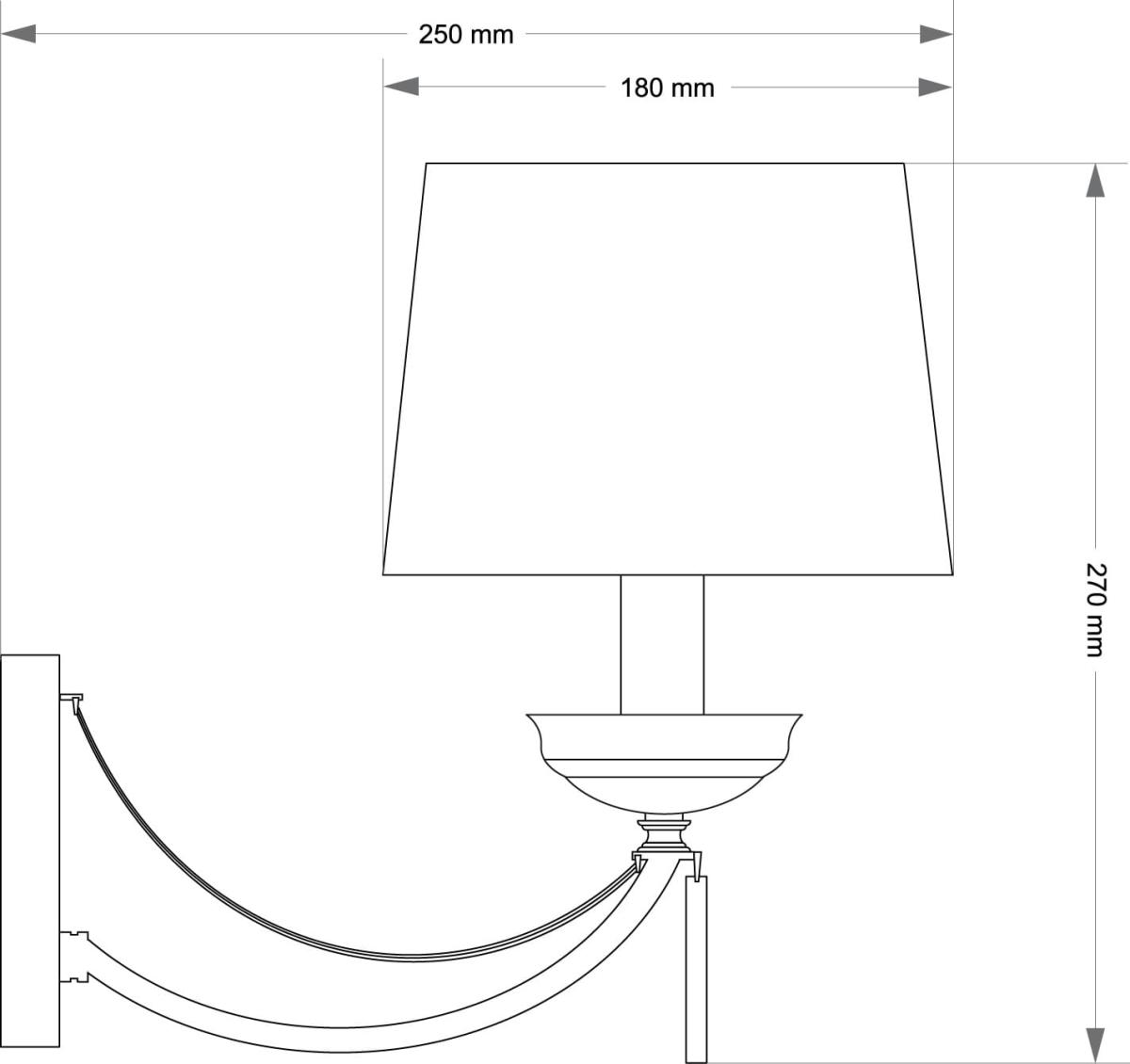 Бра Kutek Zaffiro ZAF-K-1 (P/A)