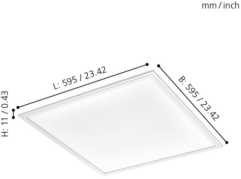 Потолочный светодиодный светильник Eglo Salobrena 1 96153