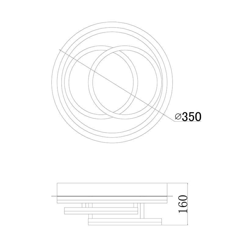 Потолочный светодиодный светильник Zumaline MALAWI B180609-3