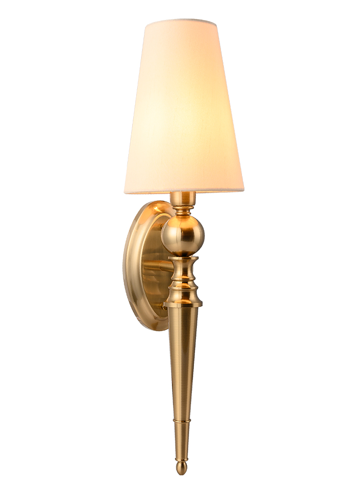 Бра на штанге Crystal Lux PER AP1 BRASS/BEIGE