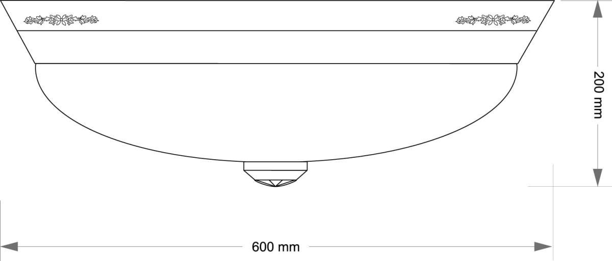 Потолочный светильник Kutek Bellagio BEL-PL-3(BN)