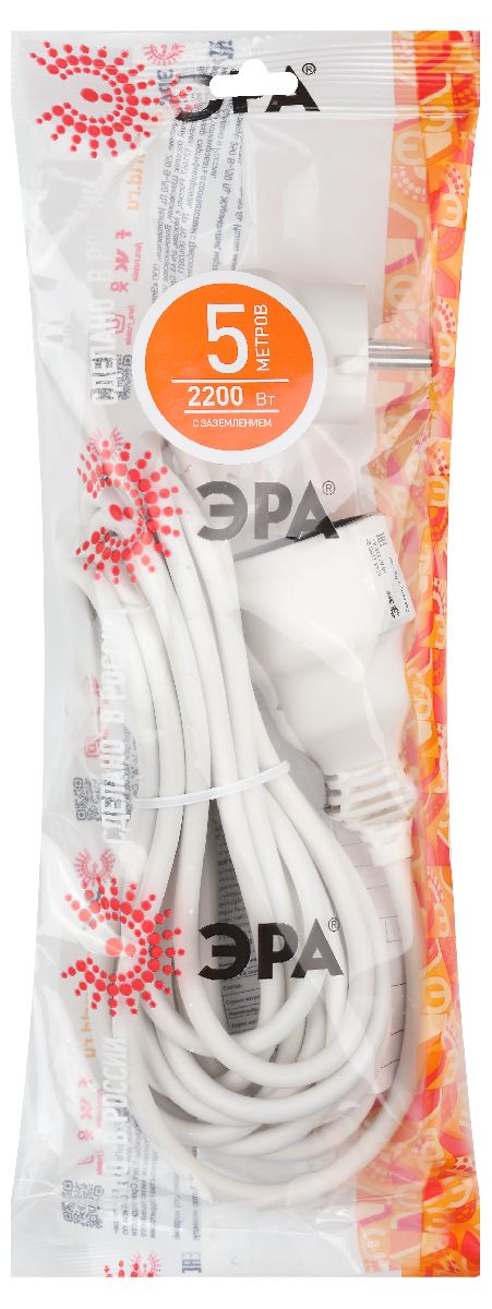 Удлинитель электрический Эра UX-1е-5m Б0039818