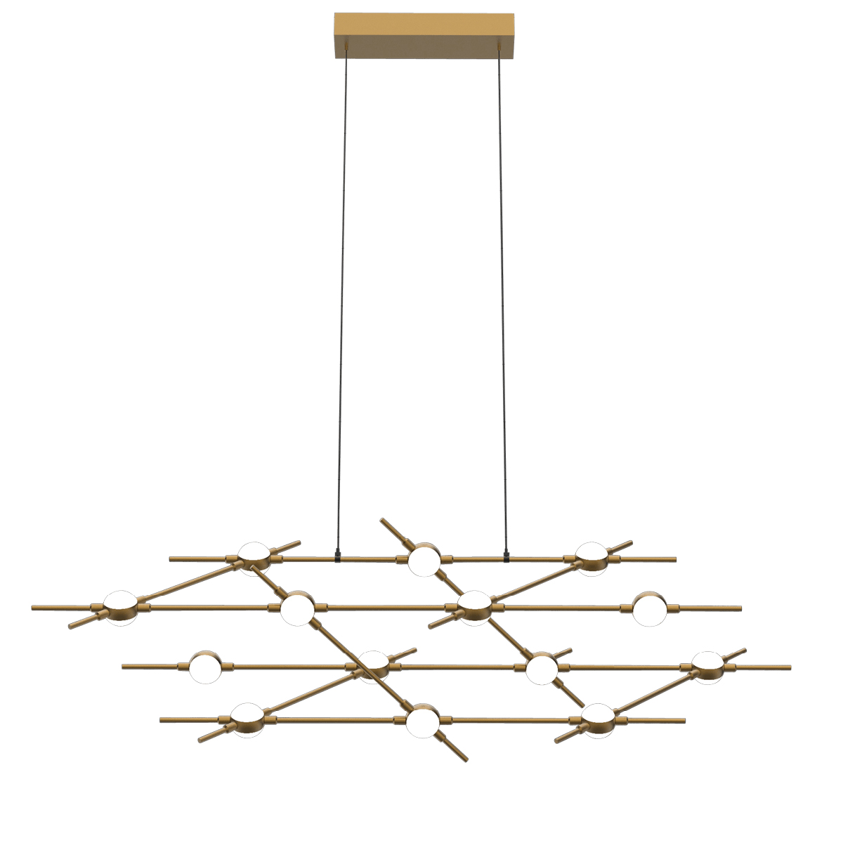 Подвесная люстра DeLight Collection Molecular MD18001067-14A black/gold