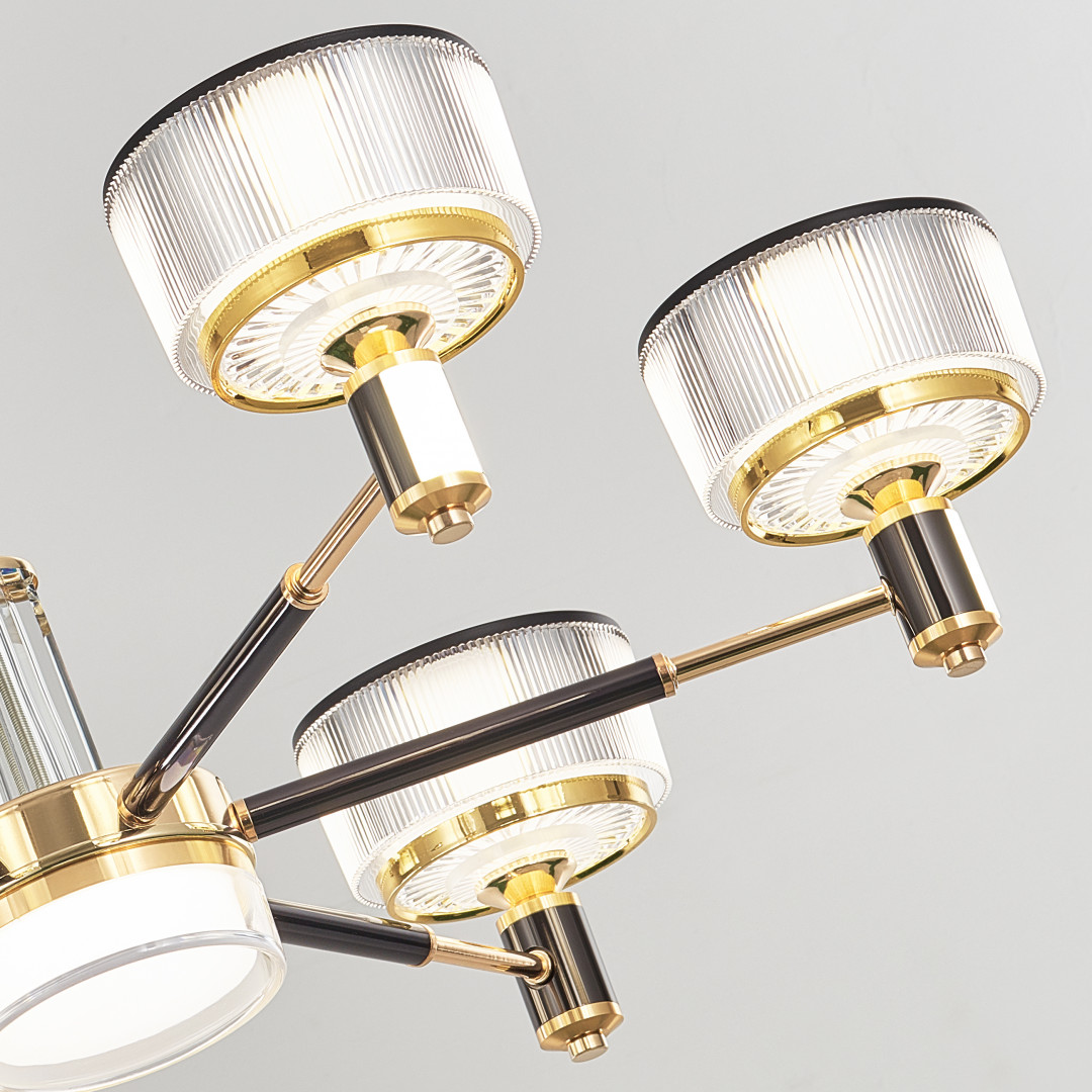 Подвесная люстра Arte Milano Neapolis 276210/6 BK/GD