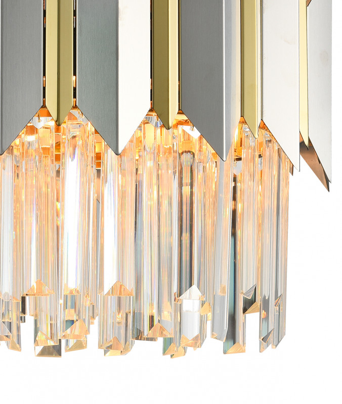 Подвесная люстра Natali Kovaltseva QUEEN 79006/6C BRASS SILVER