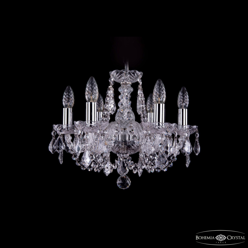 Подвесная люстра Bohemia Ivele Crystal 1406/6/141 Ni Leafs