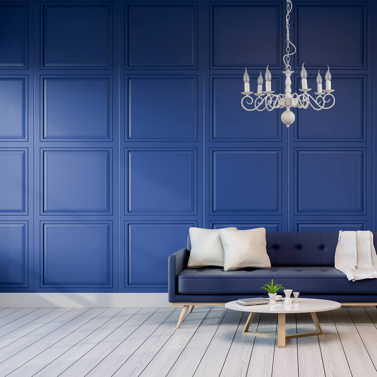 Подвесная люстра Arte Lamp A1129LM-7WH