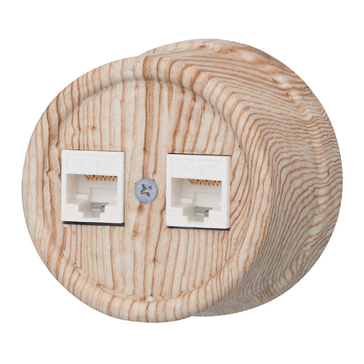 Розетка RJ45 информационная двойная Bironi Лизетта B1-302-13