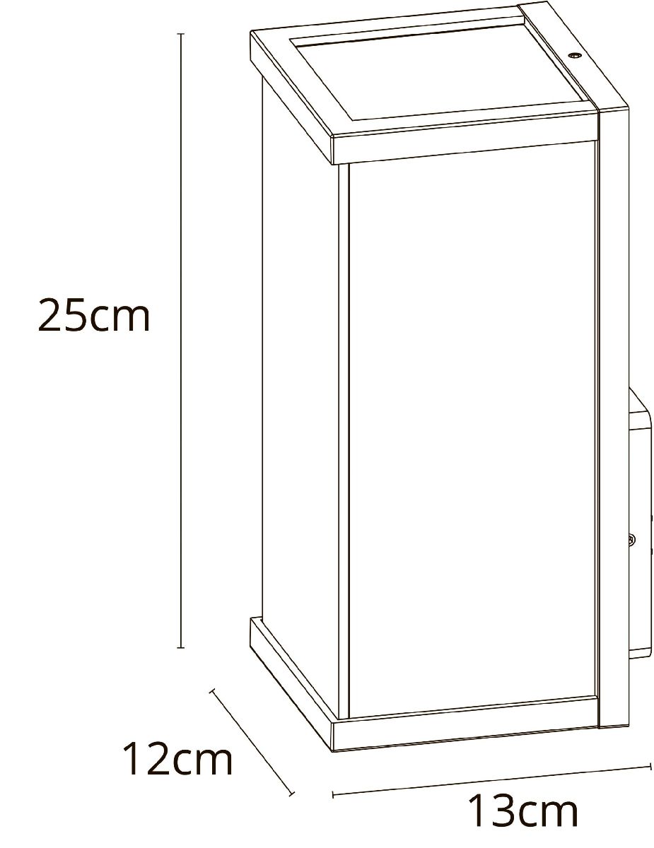 Уличный настенный светильник Arte Lamp Pot A1631AL-1BK