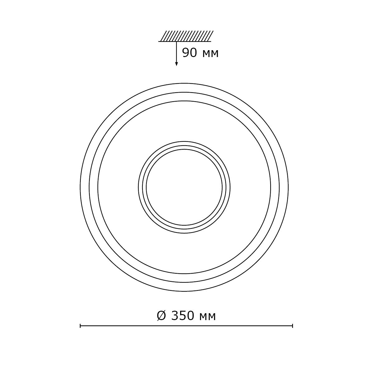 Настенно-потолочный светодиодный светильник Sonex Astra 2017/A