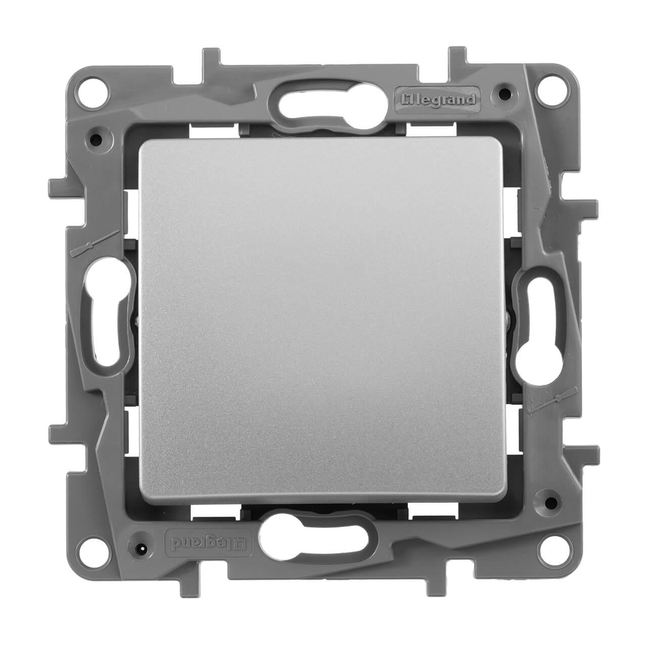 Выключатель одноклавишный 2-полюсный Legrand Galea Life 10A 250V с подсветкой 775822