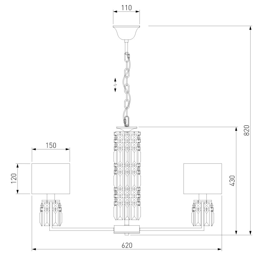 Подвесная люстра Eurosvet Zaffiro 10129/5 золото/прозрачный хрусталь Strotskis Smart (10099/5)