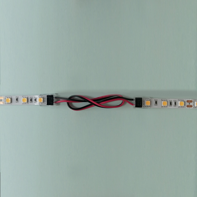 Коннектор для одноцветной светодиодной ленты 3528/2835/5050/5630 8-10мм Apeyron 12/24В 2шт 09-65