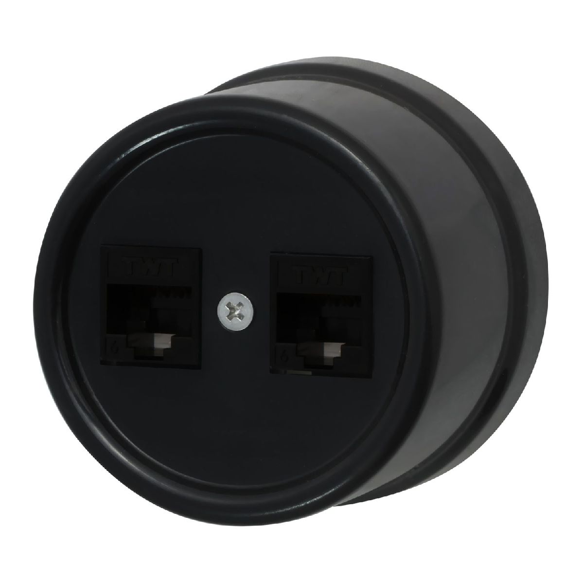 Розетка RJ45 информационная двойная Bironi Лизетта B1-302-23