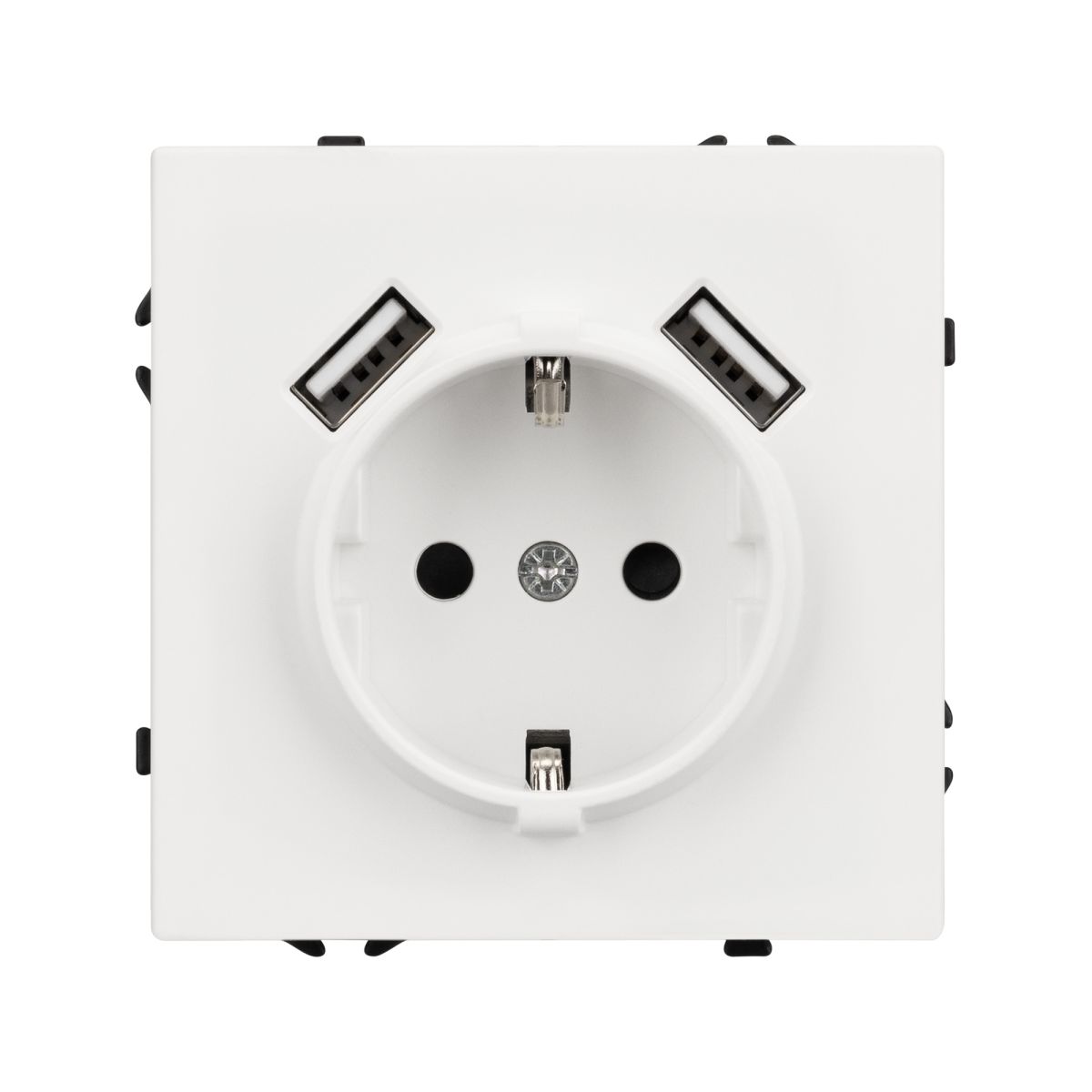 Механизм розетки с USB зарядкой Arlight SCT-NOBE-MUAA-SFPL-WH (230V, 16A) 054288