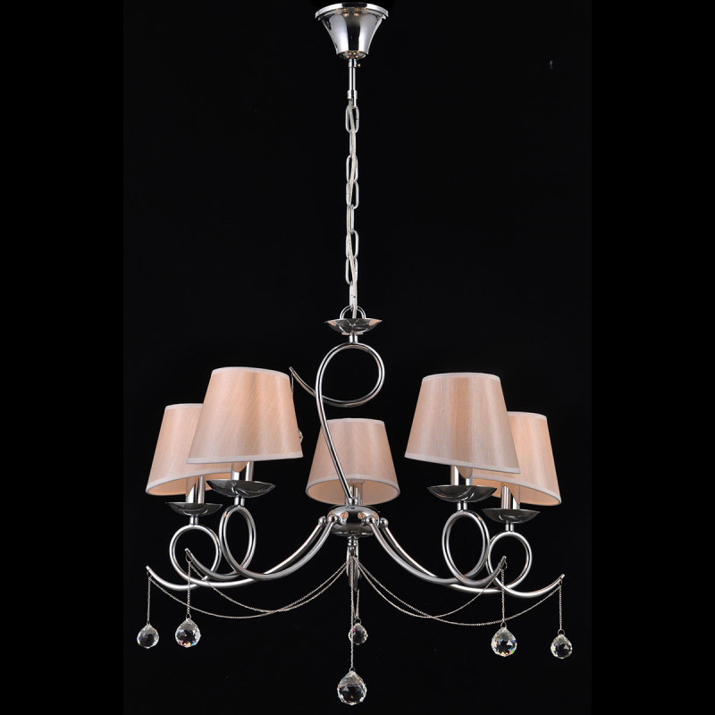 Подвесная люстра Natali Kovaltseva NOVELLA 75051/5C CHROME