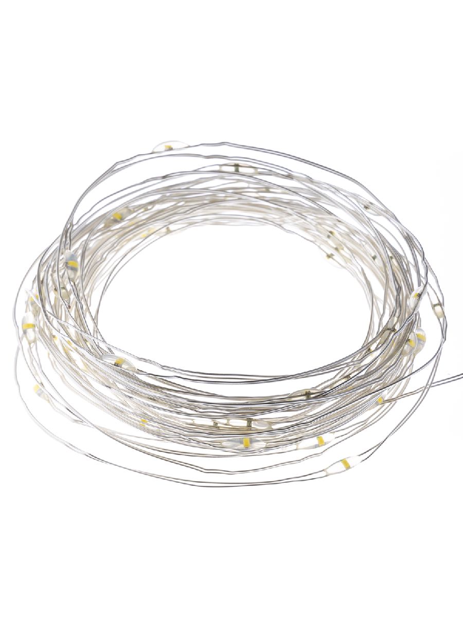 Светодиодная гирлянда TDM Electric Роса50 2хCR2032 теплый белый без мерцания SQ0361-0055