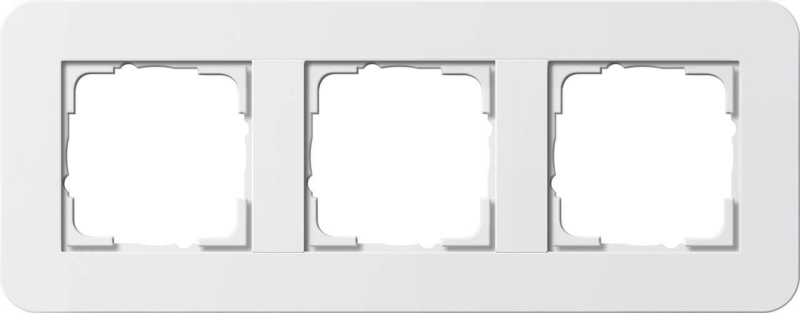 Рамка 3-постовая Gira E3 белый глянцевый 0213410