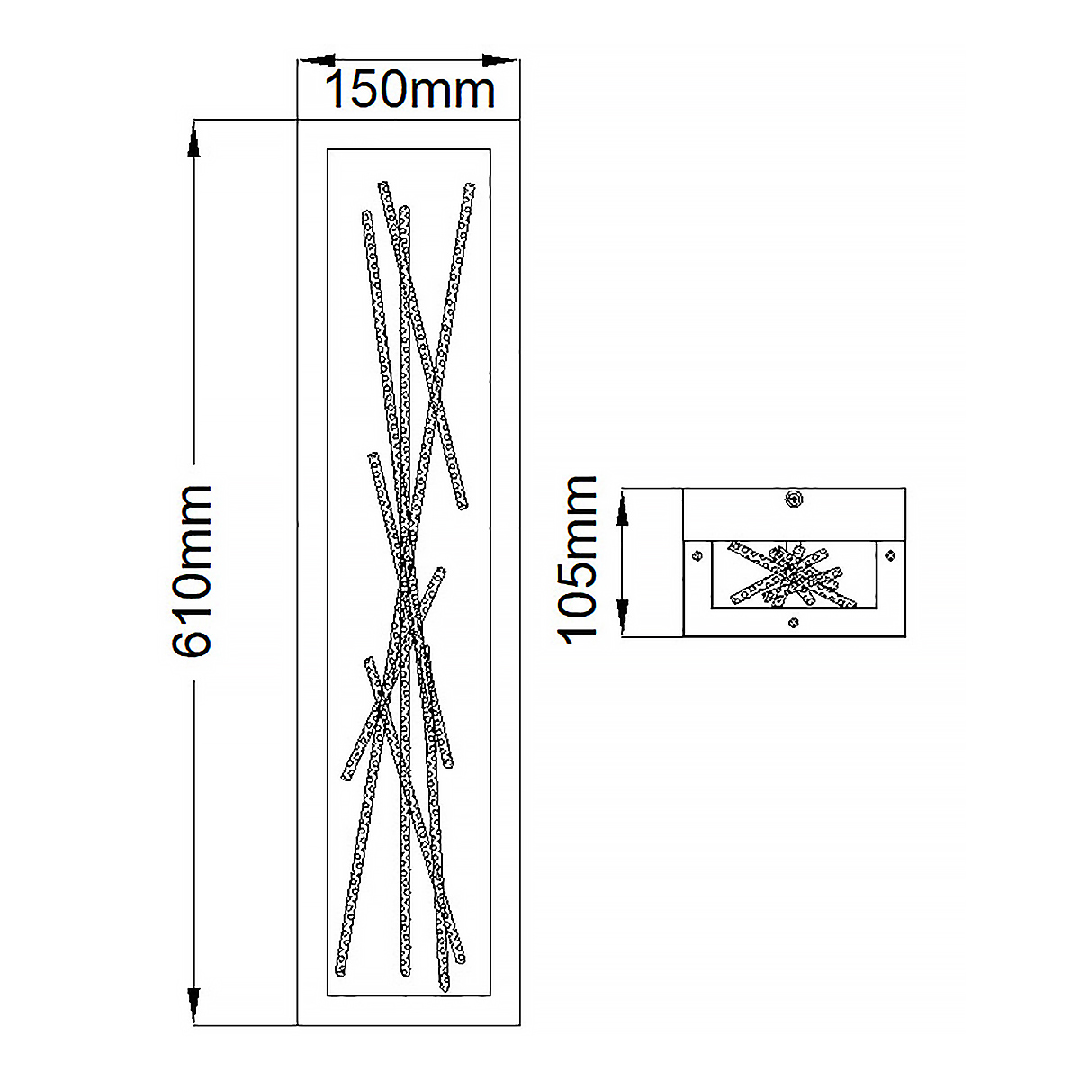 Настенный светильник Hinkley Styx QN-STYX-LED-W-BG