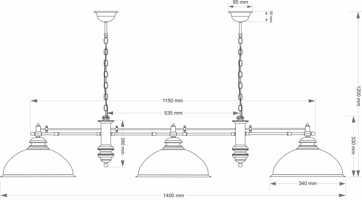 Подвесная люстра Kutek Lido LID-ZWL-3 (P) GR