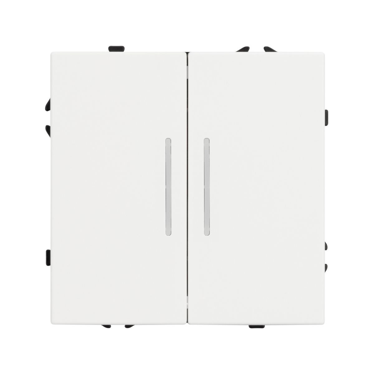 Механизм выключателя двухклавишный проходной Arlight LED SWT-NOBE-MKP2-SFPL-L-WH (230V, 10A) 054240