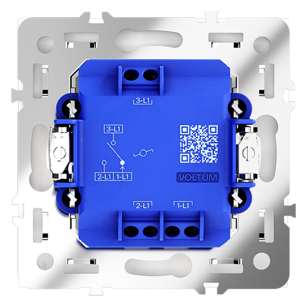 Проходной переключатель одноклавишный Voltum S70 VLS010303 (кашемир)