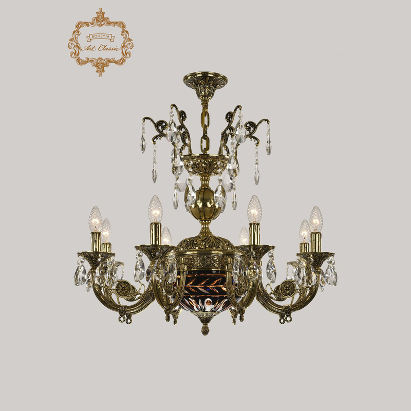 Подвесная люстра Art Classic 31.22.8.KR175SP.250IT.GB.Sp.Amber.Blue.1D