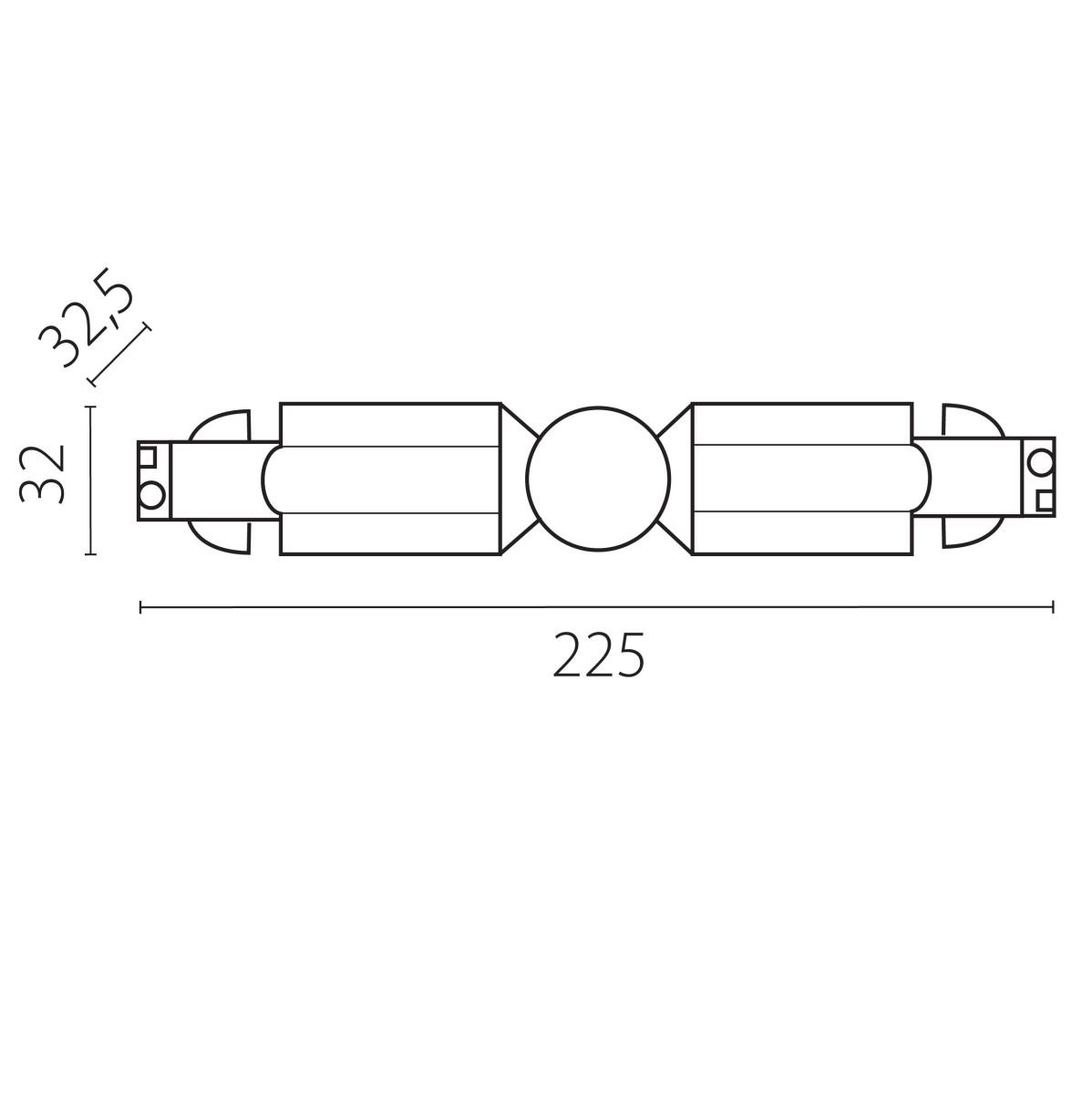 Соединение с меняющимся углом к треку 5040xx-(F)/(R) Lightstar Quattro 504156-FRPI