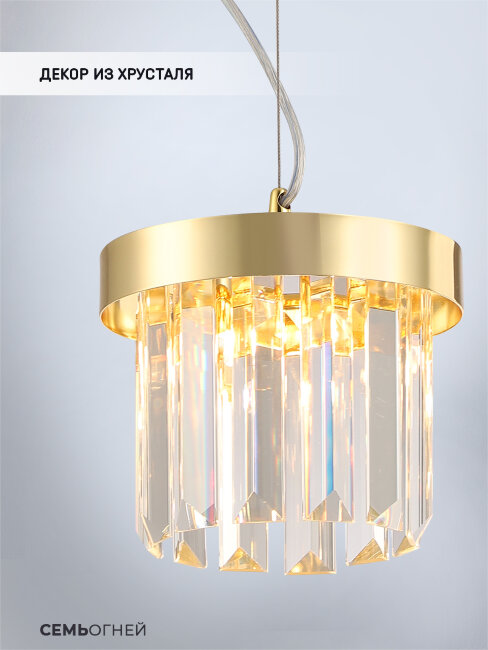 Подвесной светильник Lumien Hall Daneil LH0057/2P-GD-CL