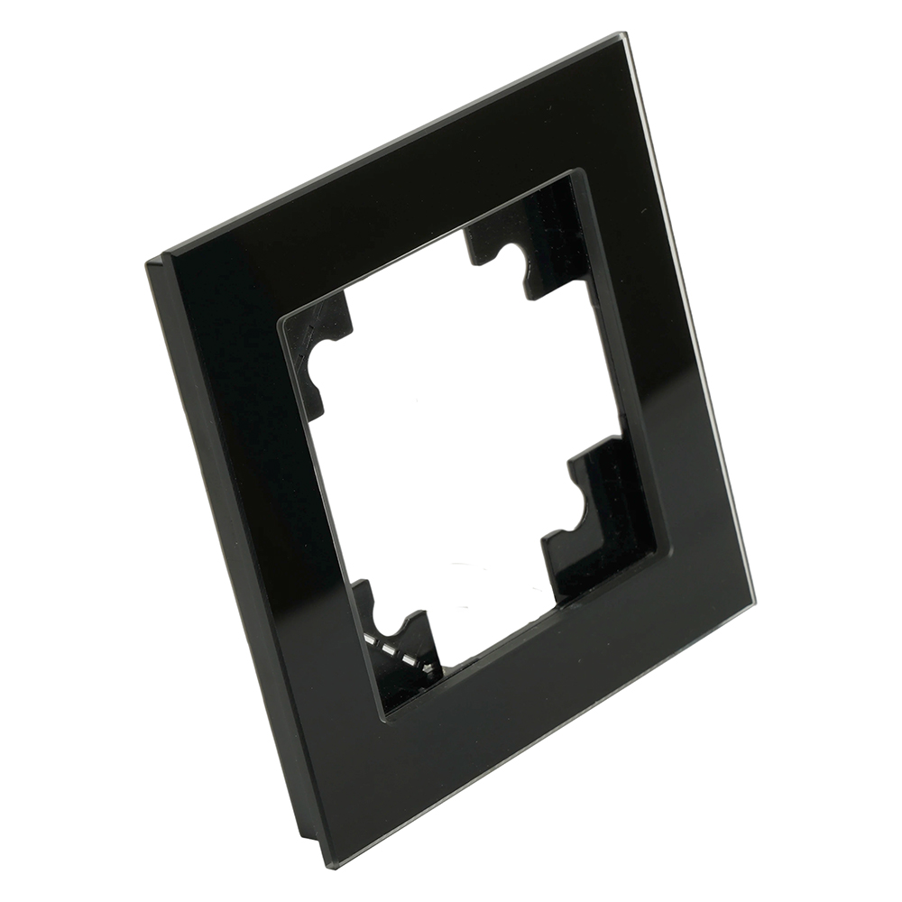 Рамка 1-местная для сенсорных механизмов, подсветки, стекло, Stekker Катрин GFR00-7001-05S  50304