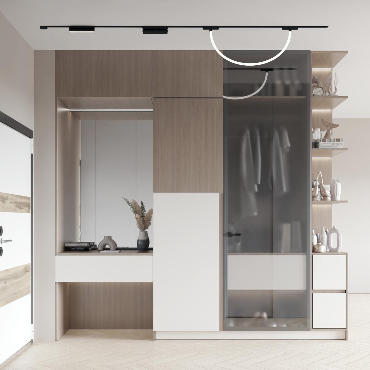 Трековый магнитный однофазный светильник Denkirs Air ray DK5357-BK